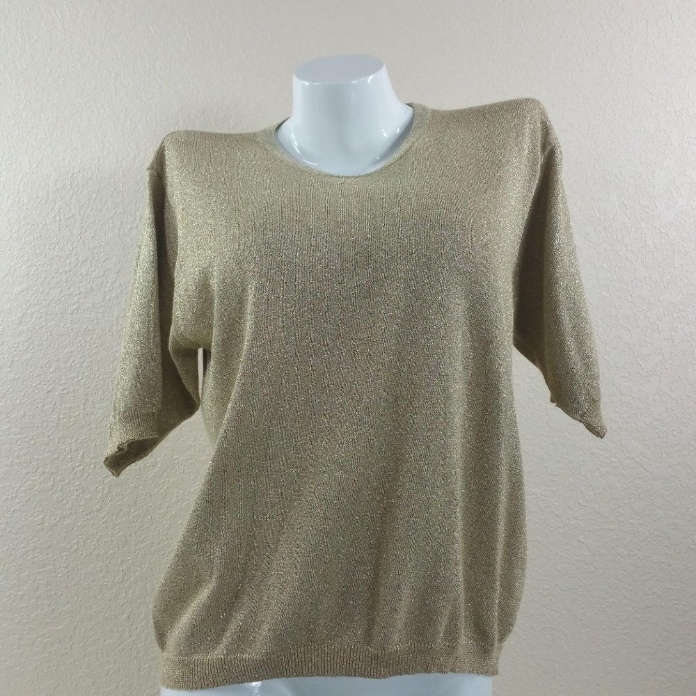 MarkFore&Strike Women Pullover Sweater Gold Metall